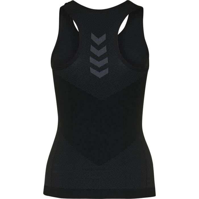 HUMMEL FIRST SEAMLESS TANK TOP W – Black – Rückseite