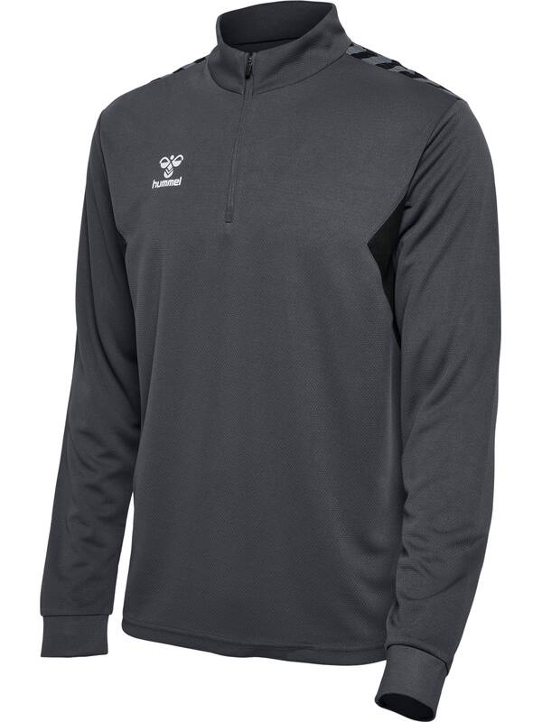 HUMMEL hmlAUTHENTIC HALF ZIP SWEAT – Asphalt