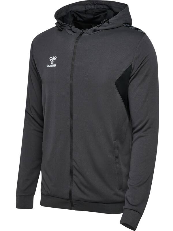 HUMMEL hmlAUTHENTIC PL ZIP HOODIE – Asphalt