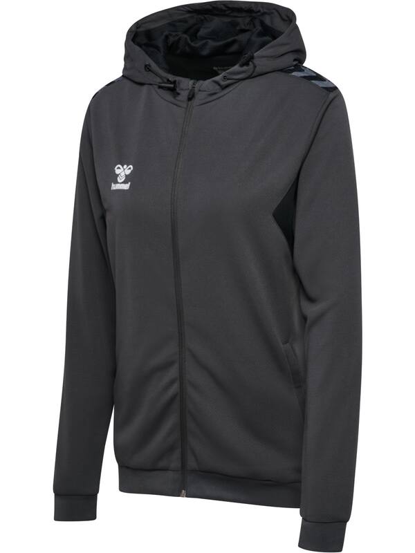 HUMMEL hmlAUTHENTIC PL ZIP HOODIE WOMAN – Asphalt