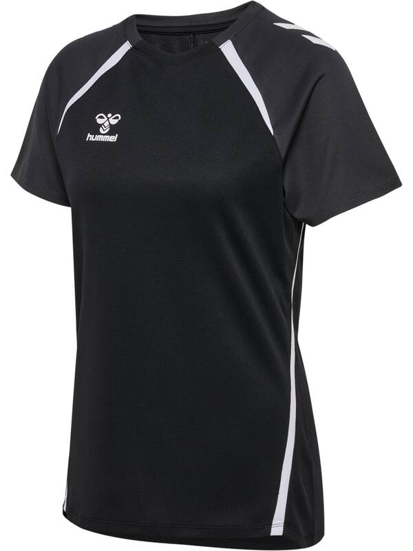 HUMMEL hmlLEAD 2.0 JERSEY S/S WOMAN – Black/asphalt