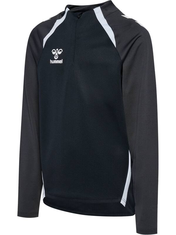 HUMMEL hmlLEAD 2.0 HALF ZIP KIDS – Black/asphalt