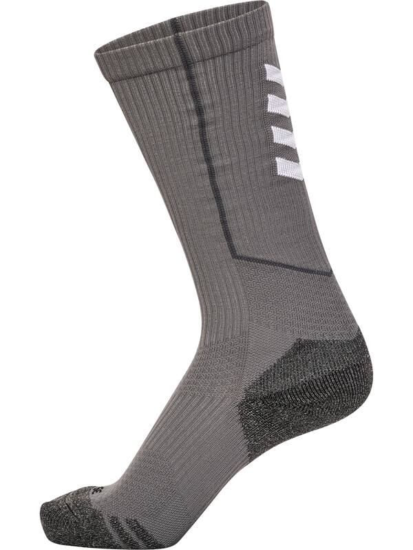 HUMMEL hmlPRO TRAINING SOCKS HIGH – Steel gray/white