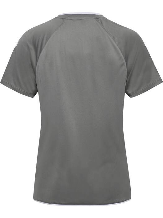 HUMMEL hmlCORE 2.0 JERSEY S/S WOMAN – Steel gray/white – Rückseite