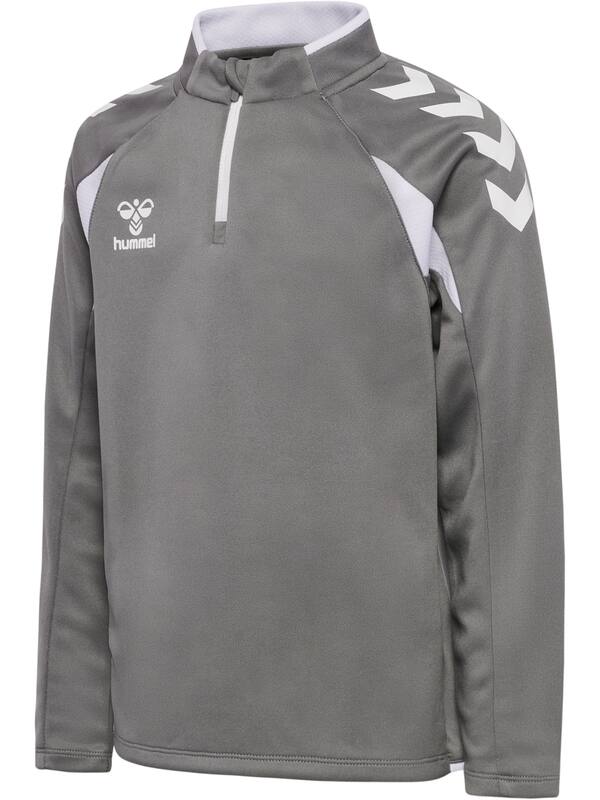 HUMMEL hmlCORE 2.0 HALF ZIP KIDS – Steel gray/white