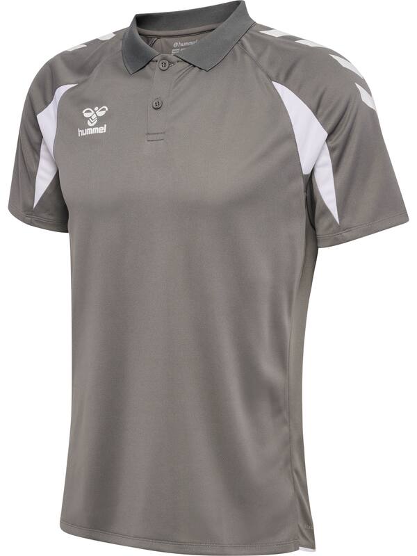 HUMMEL hmlCORE 2.0 POLO – Steel gray/white