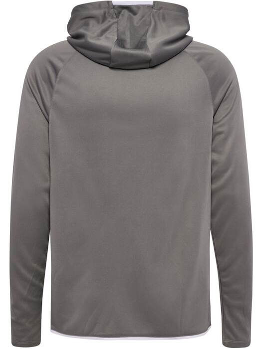 HUMMEL hmlCORE 2.0 ZIP HOODIE – Steel gray/white – Rückseite