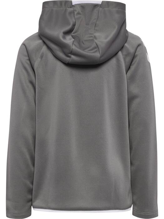 HUMMEL hmlCORE 2.0 ZIP HOODIE KIDS – Steel gray/white – Rückseite