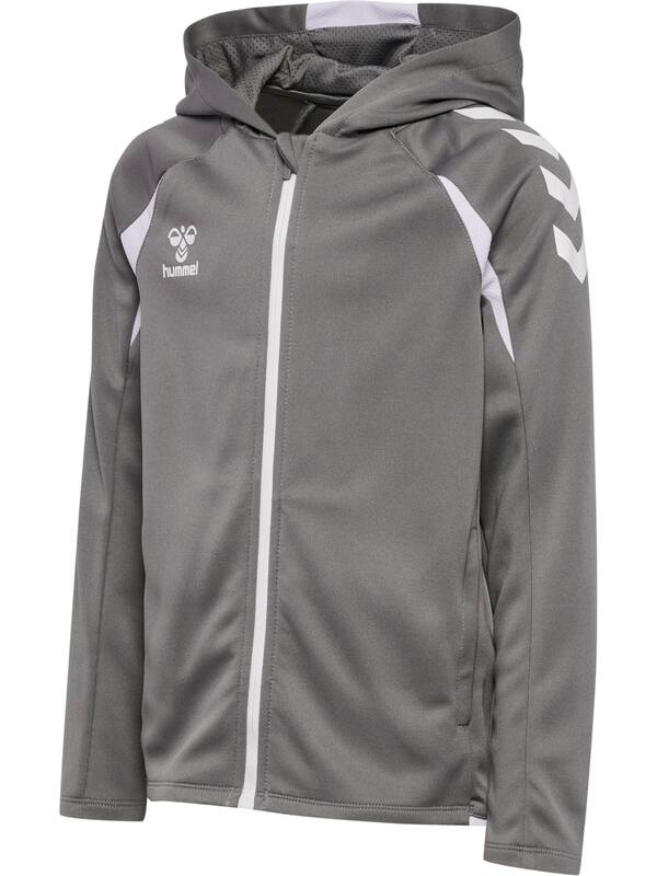 HUMMEL hmlCORE 2.0 ZIP HOODIE KIDS – Steel gray/white