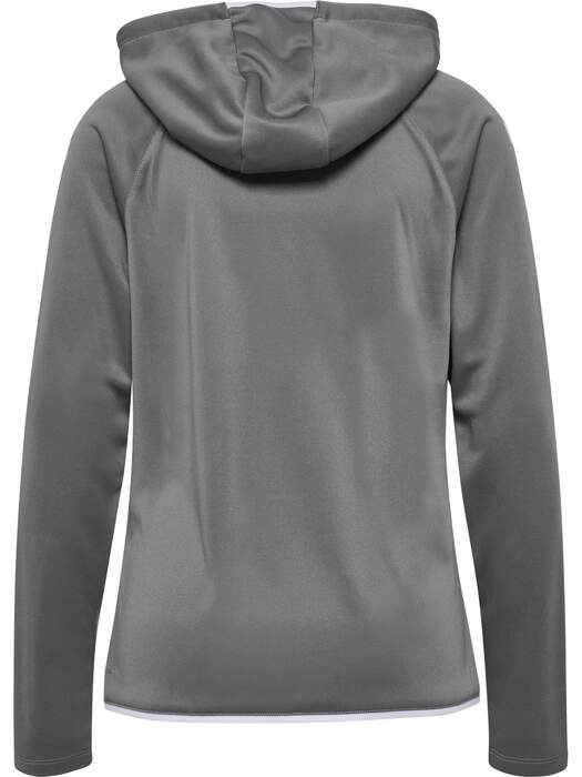 HUMMEL hmlCORE 2.0 ZIP HOODIE WOMAN – Steel gray/white – Rückseite