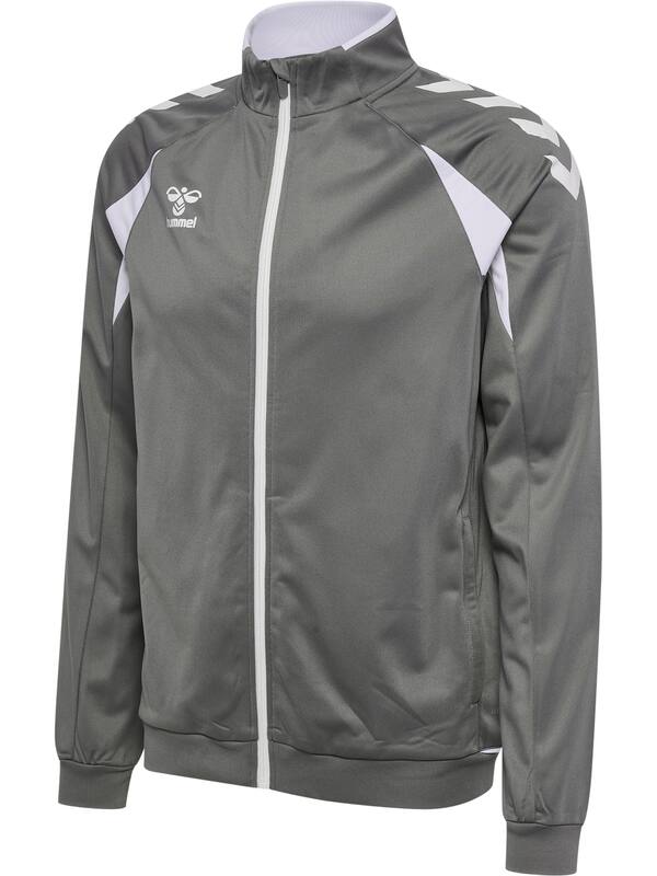 HUMMEL hmlCORE 2.0 TRACK ZIP JACKET – Steel gray/white