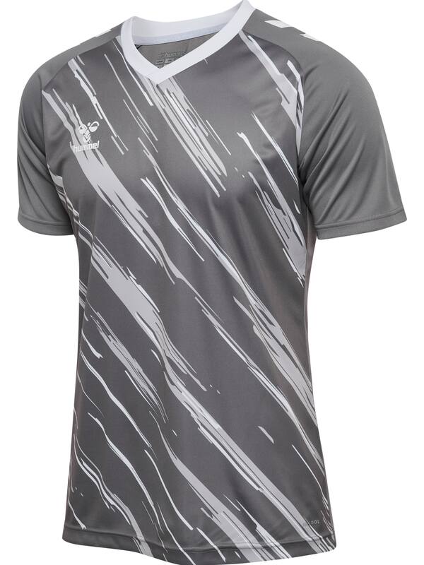 HUMMEL hmlMATCH TRIUMPH JERSEY S/S – Steel gray/white