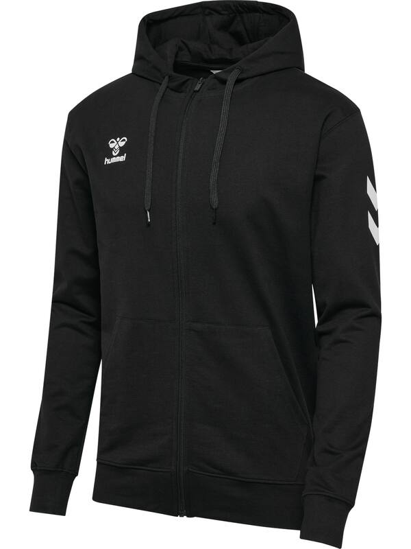 HUMMEL hmlGO 2.0 CHEVRON ZIP HOODIE – Black