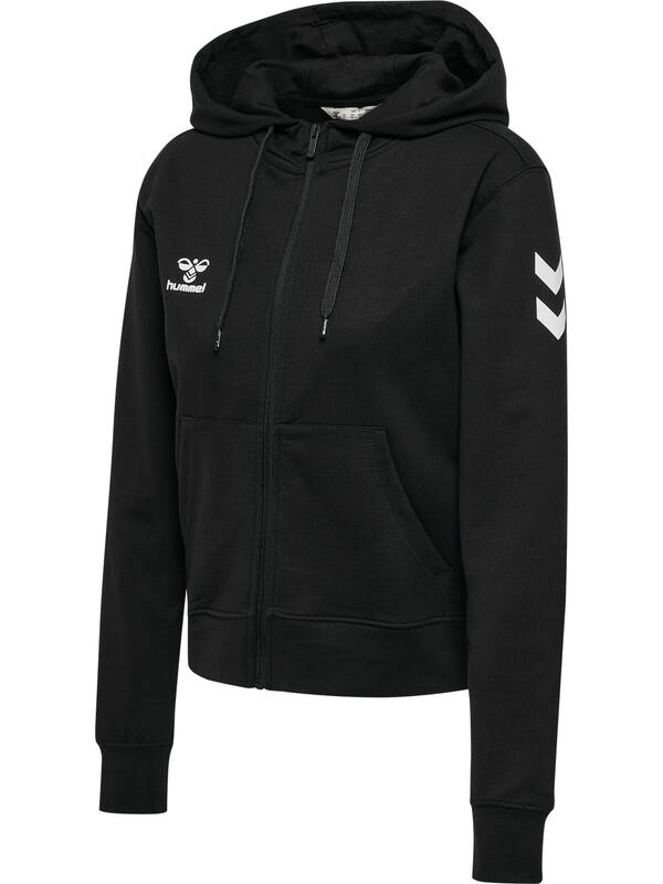 HUMMEL hmlGO 2.0 CHEVRON ZIP HOODIE WOMAN – Black