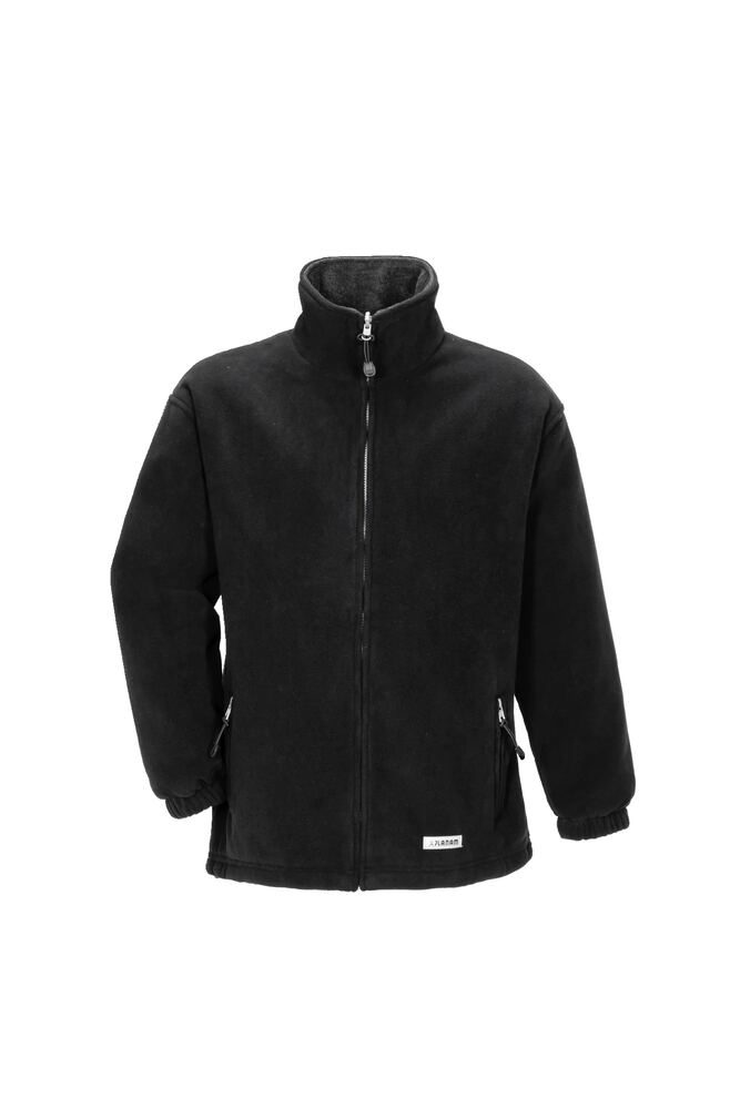 Stream Fleecejacke – Schwarz / Anthrazit – Vorderseite