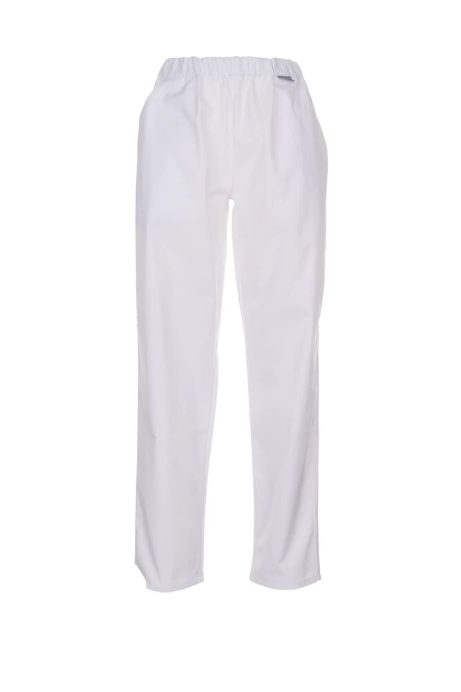Damen Bundhose Mischgewebe – Reinweiß – Vorderseite
