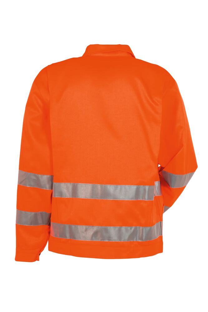 Warnschutz Bundjacke uni – Orange – Rückseite