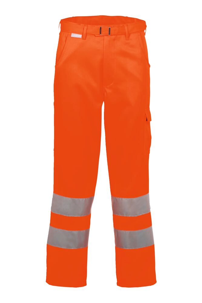 Warnschutz Bundhose uni – Orange – Vorderseite