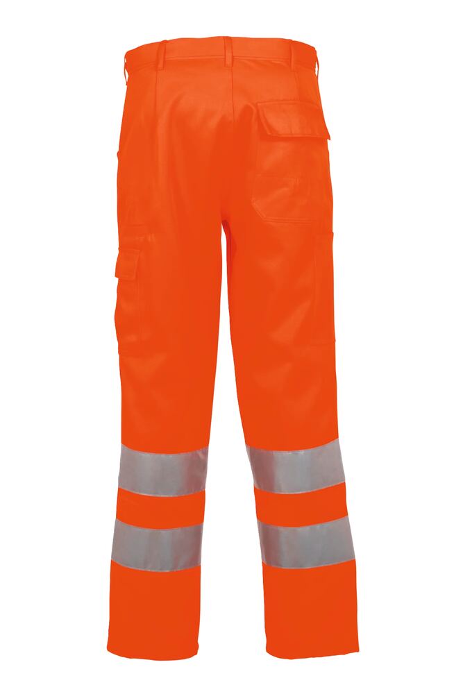 Warnschutz Bundhose uni – Orange – Rückseite