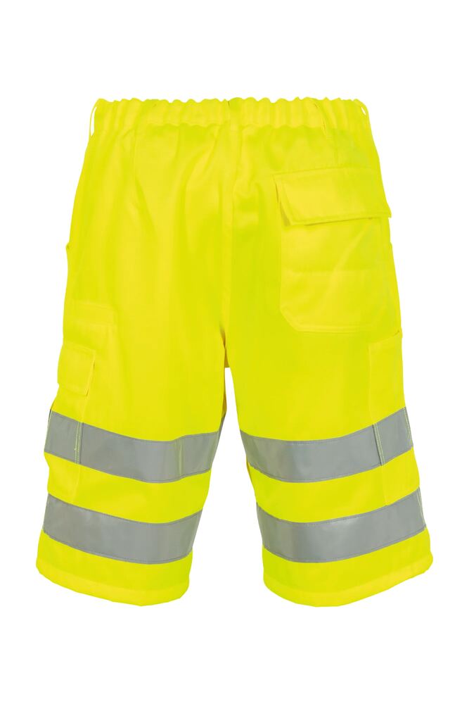 Warnschutz Shorts uni – Gelb – Rückseite