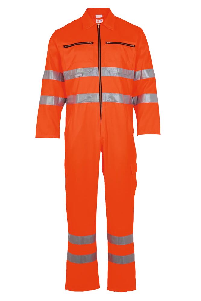 Warnschutz Rallyekombi uni – Orange – Vorderseite
