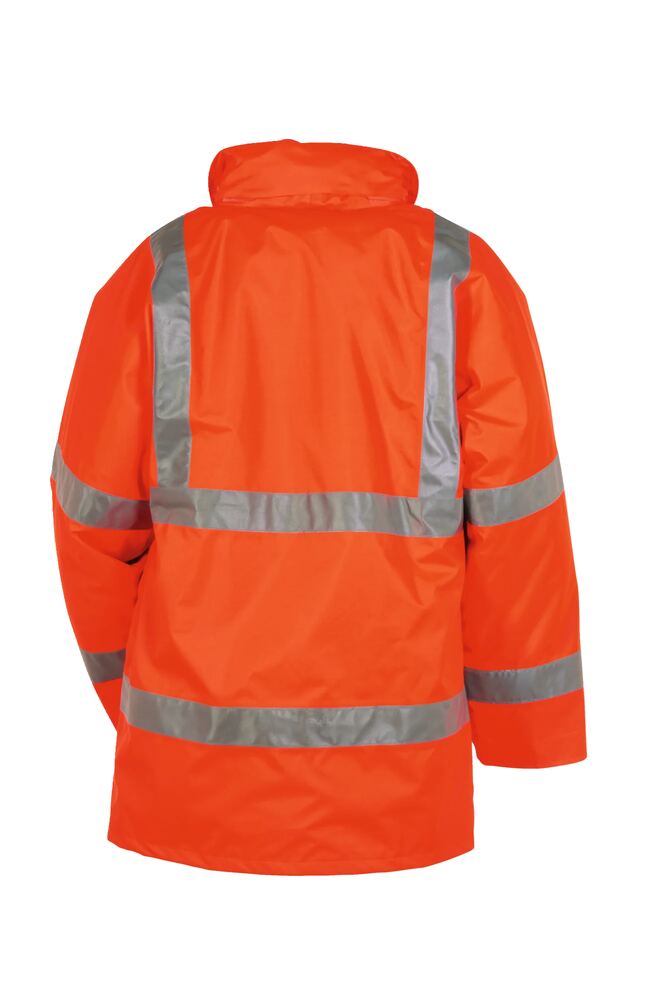 Warnschutz Parka uni – Orange – Rückseite