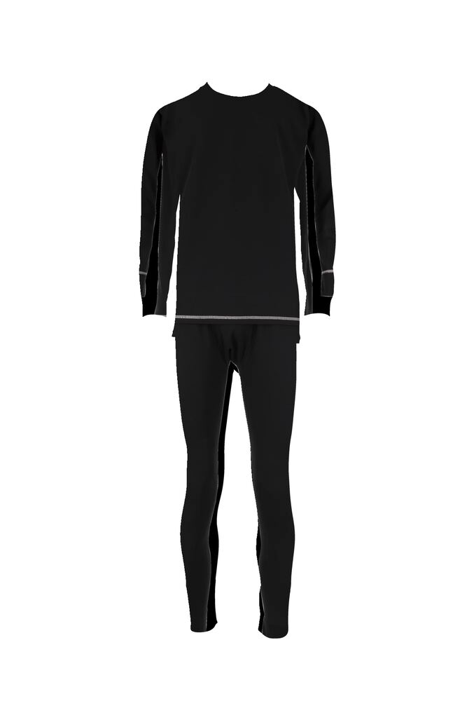 Funktionsunterwäsche Set Light – Schwarz – Vorderseite
