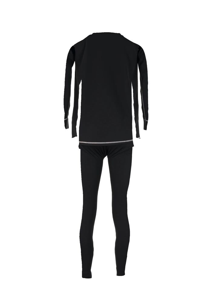 Funktionsunterwäsche Set Light – Schwarz – Rückseite