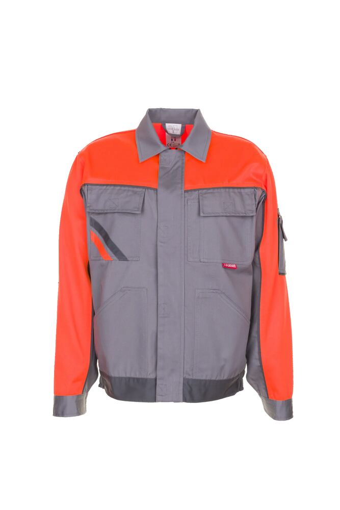 Visline V1 Bundjacke – Zink / Orange / Schiefer – Vorderseite