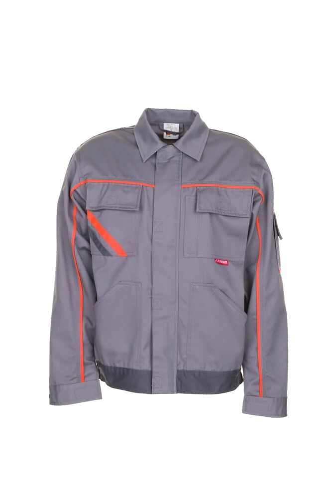 Visline V2 Bundjacke – Zink / Orange / Schiefer – Vorderseite
