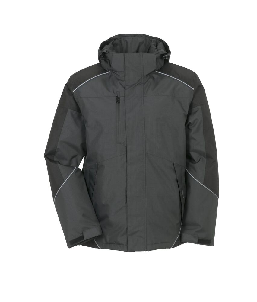 Desert Jacke – Grau / Schwarz – Vorderseite