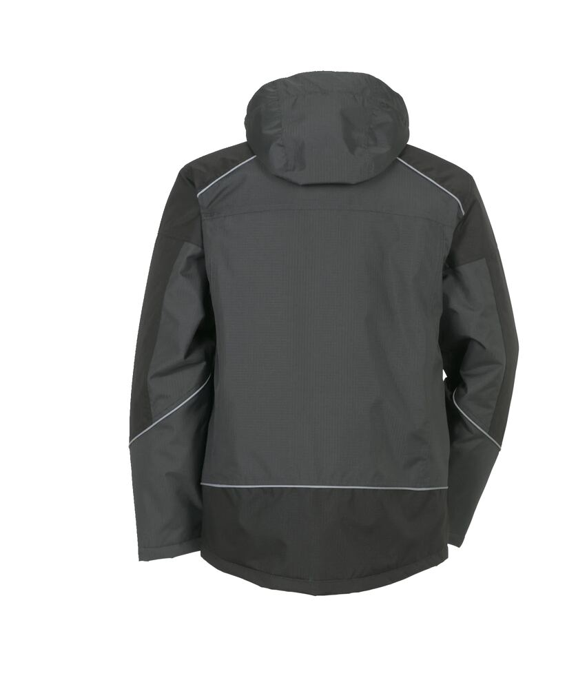 Desert Jacke – Grau / Schwarz – Rückseite