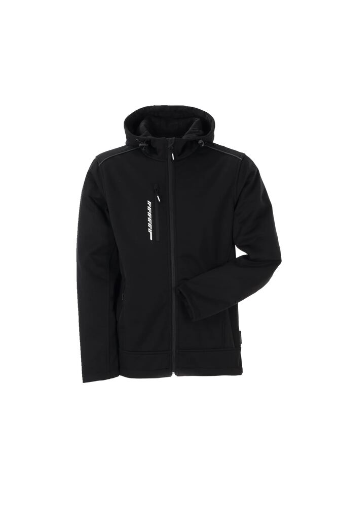 Hawk Softshelljacke – Schwarz – Vorderseite