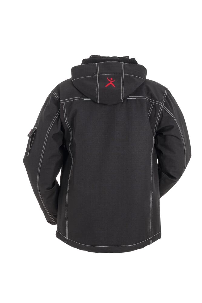 Basalt Winterjacke – Schwarz – Rückseite