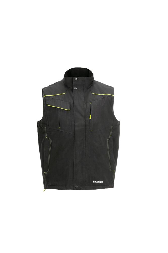 Neon Weste – Grau / Grün – Vorderseite