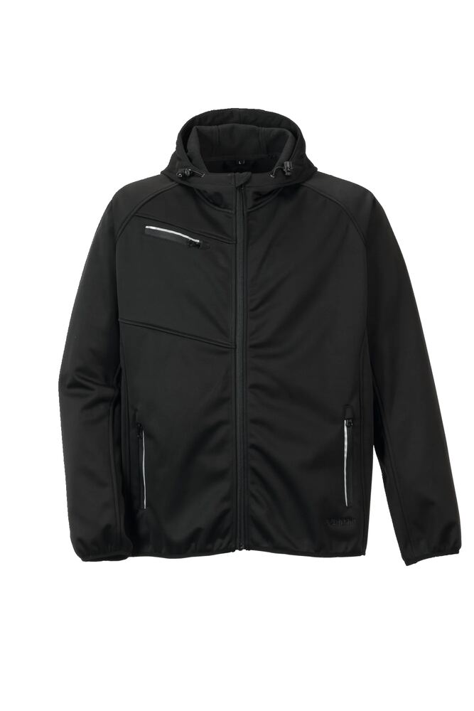 Fog Softshelljacke – Schwarz – Vorderseite