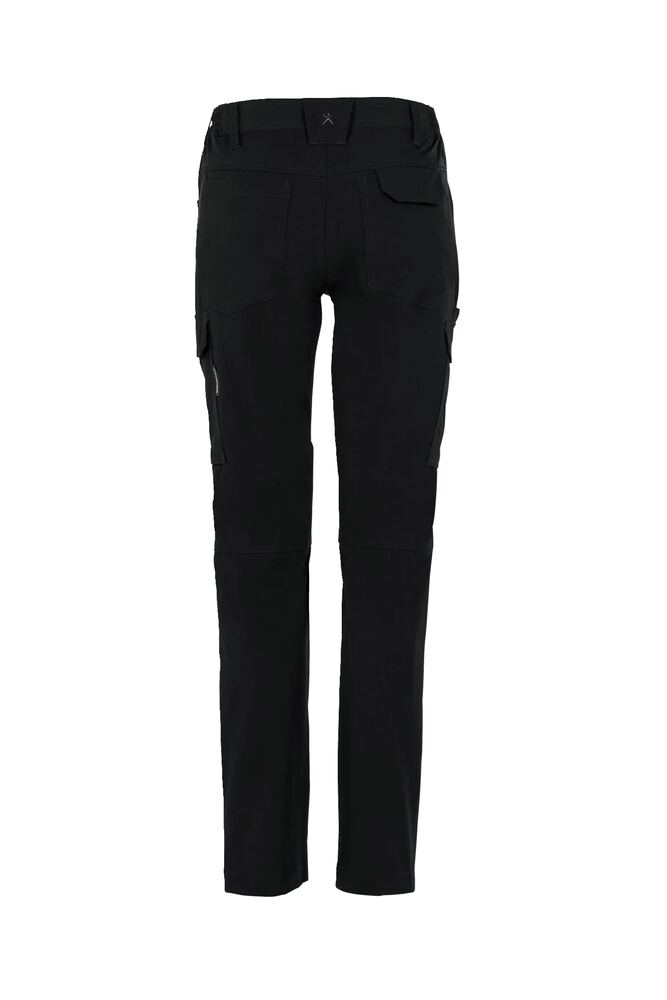 Stretchy Damen Hose – Schwarz – Rückseite