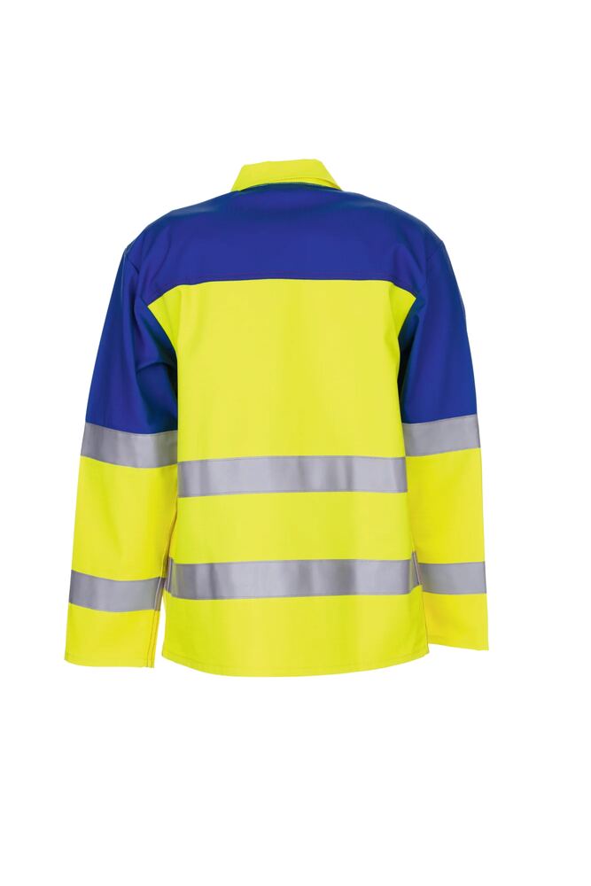 Major Protect Warn Jacke 1-lagig – Gelb / Kornblumenblau – Rückseite