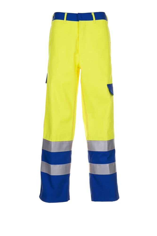 Major Protect Warn Bundhose – Gelb / Kornblumenblau – Vorderseite