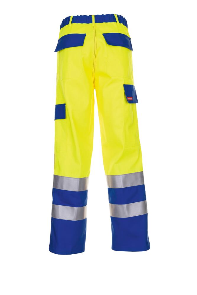 Major Protect Warn Bundhose – Gelb / Kornblumenblau – Rückseite