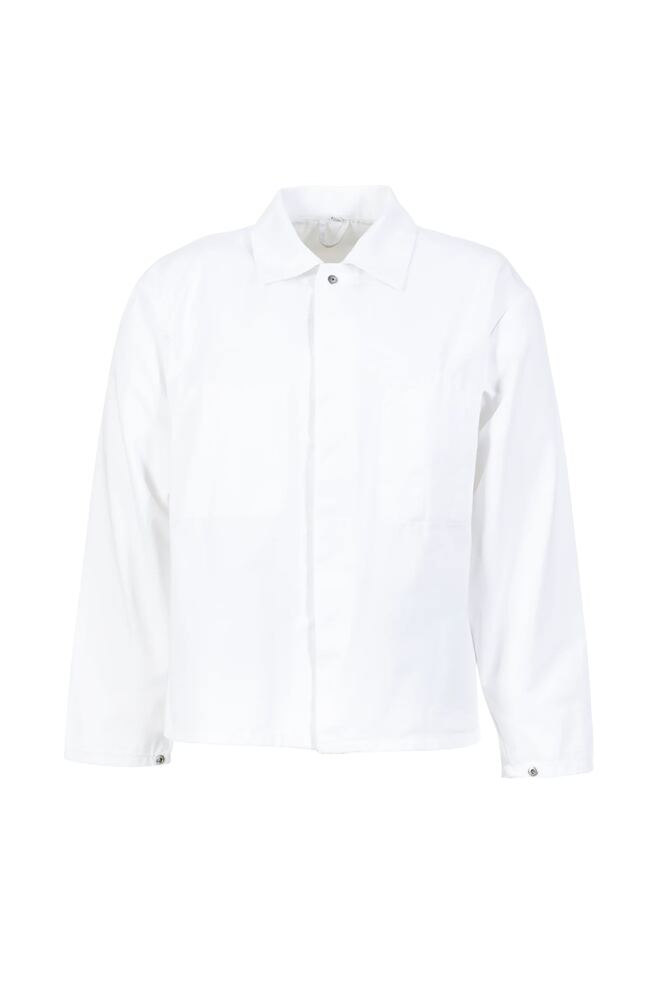 Food Herren Jacke – Reinweiß – Vorderseite