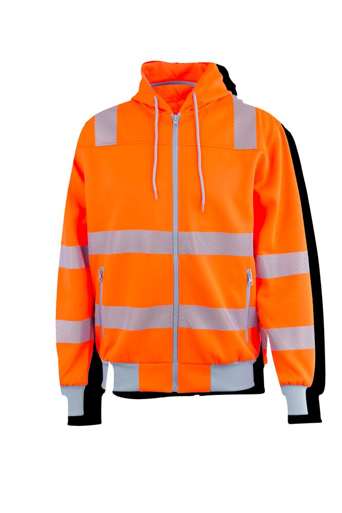 Norit Warnschutz Hoody – Orange / Zink – Vorderseite