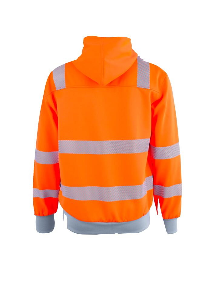 Norit Warnschutz Hoody – Orange / Zink – Rückseite