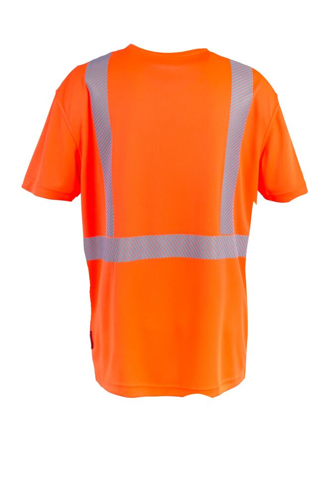 Norit Warnschutz T-Shirt kurzarm – Orange – Rückseite
