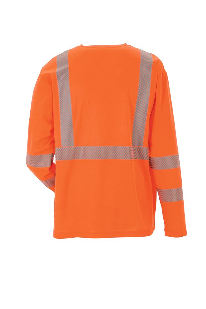 Norit Warnschutz T-Shirt langarm – Orange – Rückseite