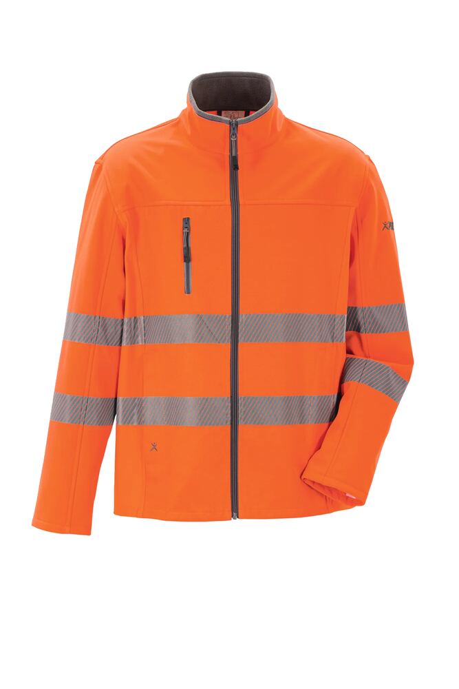 Norit Warnschutz Herren Hybridjacke – Orange – Vorderseite