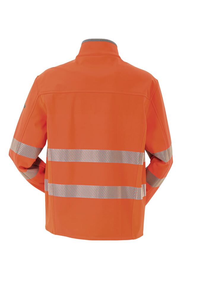 Norit Warnschutz Herren Pure Softshelljacke – Orange – Rückseite