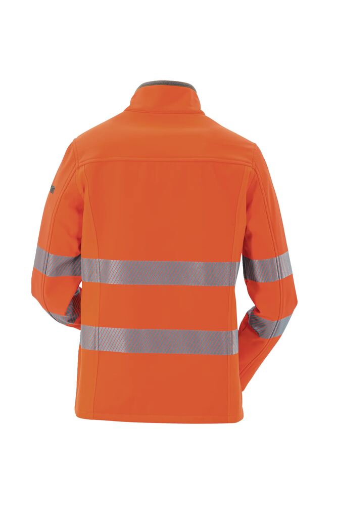 Norit Warnschutz Damen Pure Softshelljacke – Orange – Rückseite