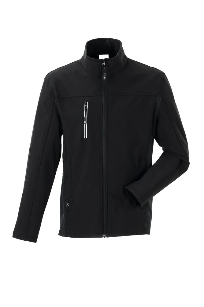 Norit Herren Pure Softshelljacke – Schwarz – Vorderseite