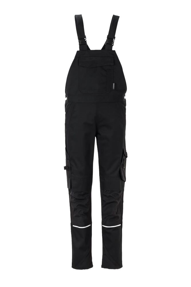 Norit Damen Latzhose – Schwarz – Vorderseite